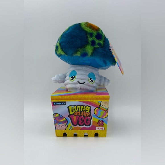 Living on The Veg Mushroom Plush Stuffed Toy Jeremy Gift Russ KellyToy Series 1 - Picture 1 of 3